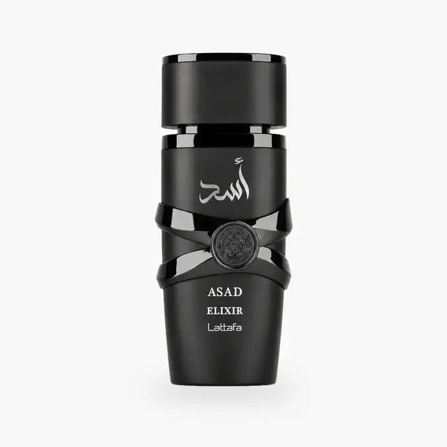 Embalagem de Lattafa Asad Elixir Eau de Parfum - Perfume Masculino